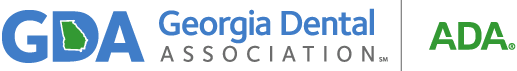GDA Georgia Dental Association logo and ADA logo